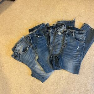 Risen  stretch jeans 4 pair-size 9